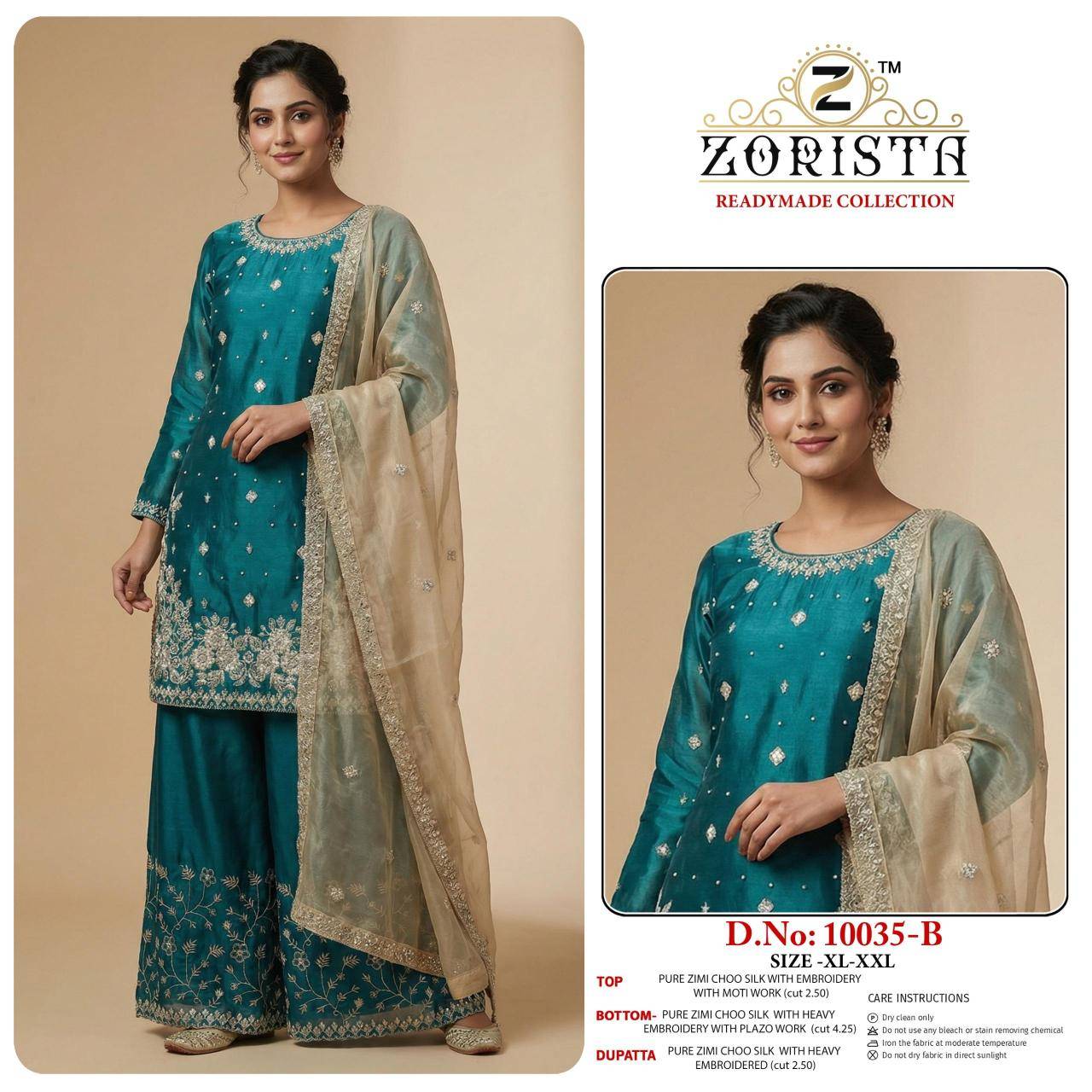 Zorista readymade collection do-no 10035 A to F Best deals on wholesale salwar kameez